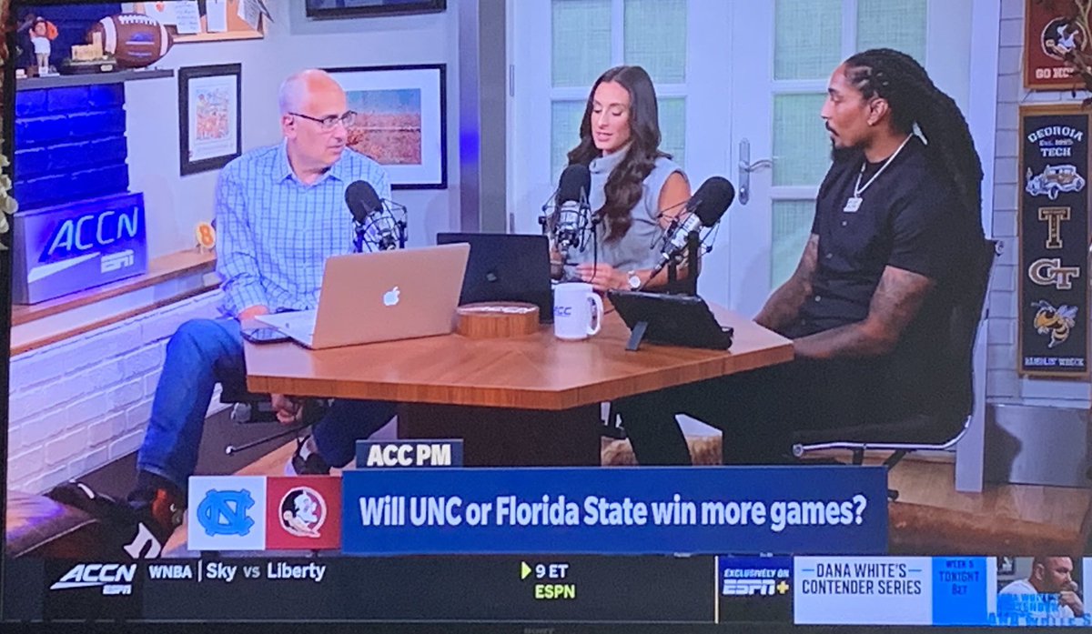 ChuckWTHR's tweet image. Really enjoying watching our friend @TaylorTannebaum on @accnetwork #ACCpm. Congratulations Taylor!