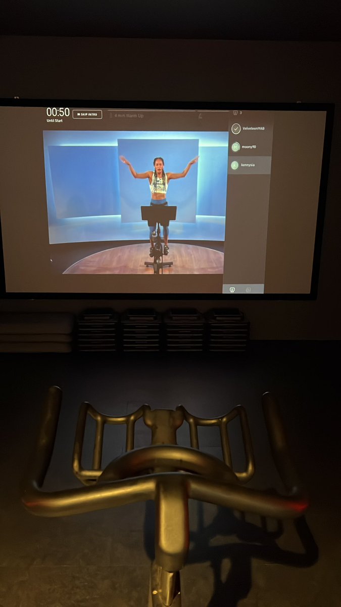 jonathanchia's tweet photo. Morning spin with Hannah Frankson @onepeloton https://t.co/q0D99Ha5FV