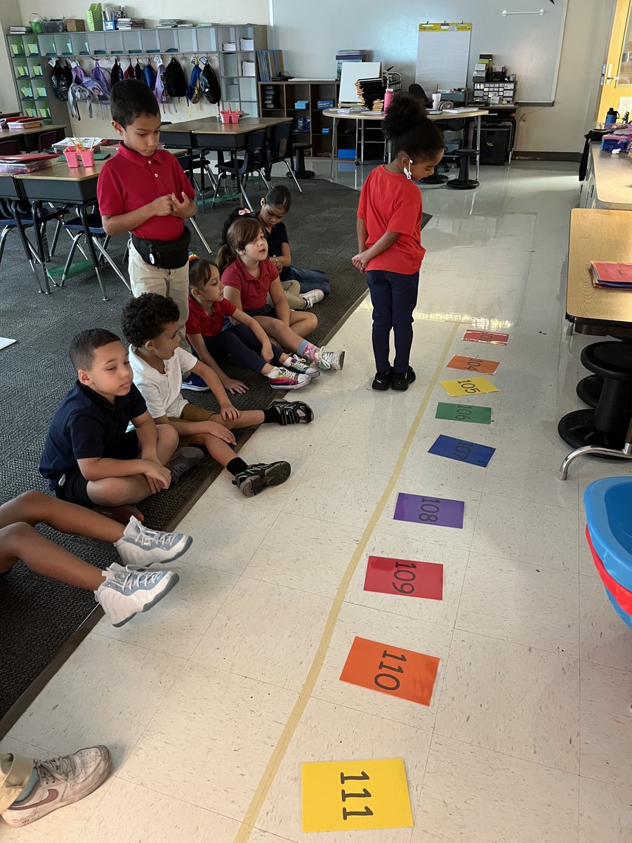 kmessocialmedia's tweet photo. Ms. Frechette’s first graders like to 🙂MOVEIT MOVE IT🙃 by practicing counting forward and backwards by “jumping” to the next number! #kmesbearcubs #kmesforthewin #oneteamonegoal #sdocgoodtogreat #weliketomoveitmoveit #mathematiciansinthemaking #handson #raisingengagement https://t.co/ZLS3Da5uTL