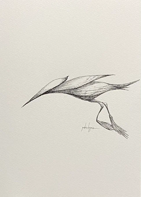 去年の昨日今日描いた絵です。 