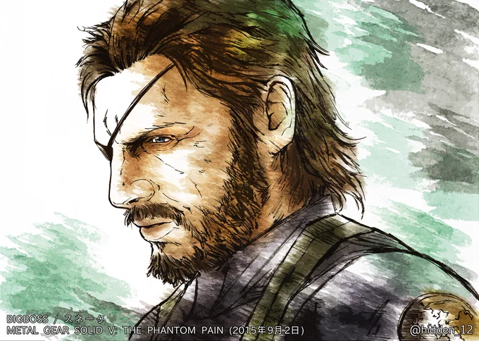 BIGBOSS / スネークMETAL GEAR SOLID V今日はゲームデザイナー小島秀夫監督()の誕生日。おめでとうございます。久しぶりに、スネークを描きましたこれからもお元気で、誰も見たことがない世界へ連れて行ってください! 