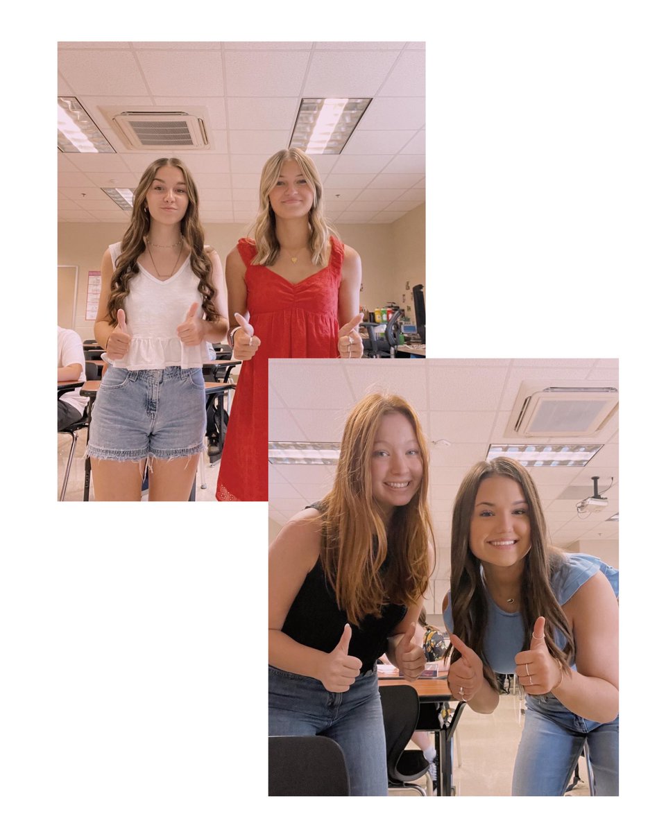 BransonCheer's tweet photo. timer pics all around to celebrate our first day back at school!!! we missed you BHS!#wearebranson https://t.co/VhIXdGRC1J