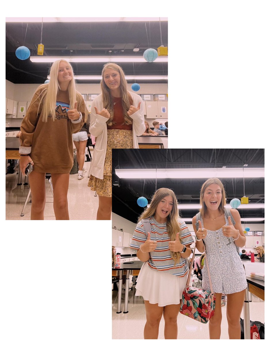 BransonCheer's tweet photo. timer pics all around to celebrate our first day back at school!!! we missed you BHS!#wearebranson https://t.co/VhIXdGRC1J