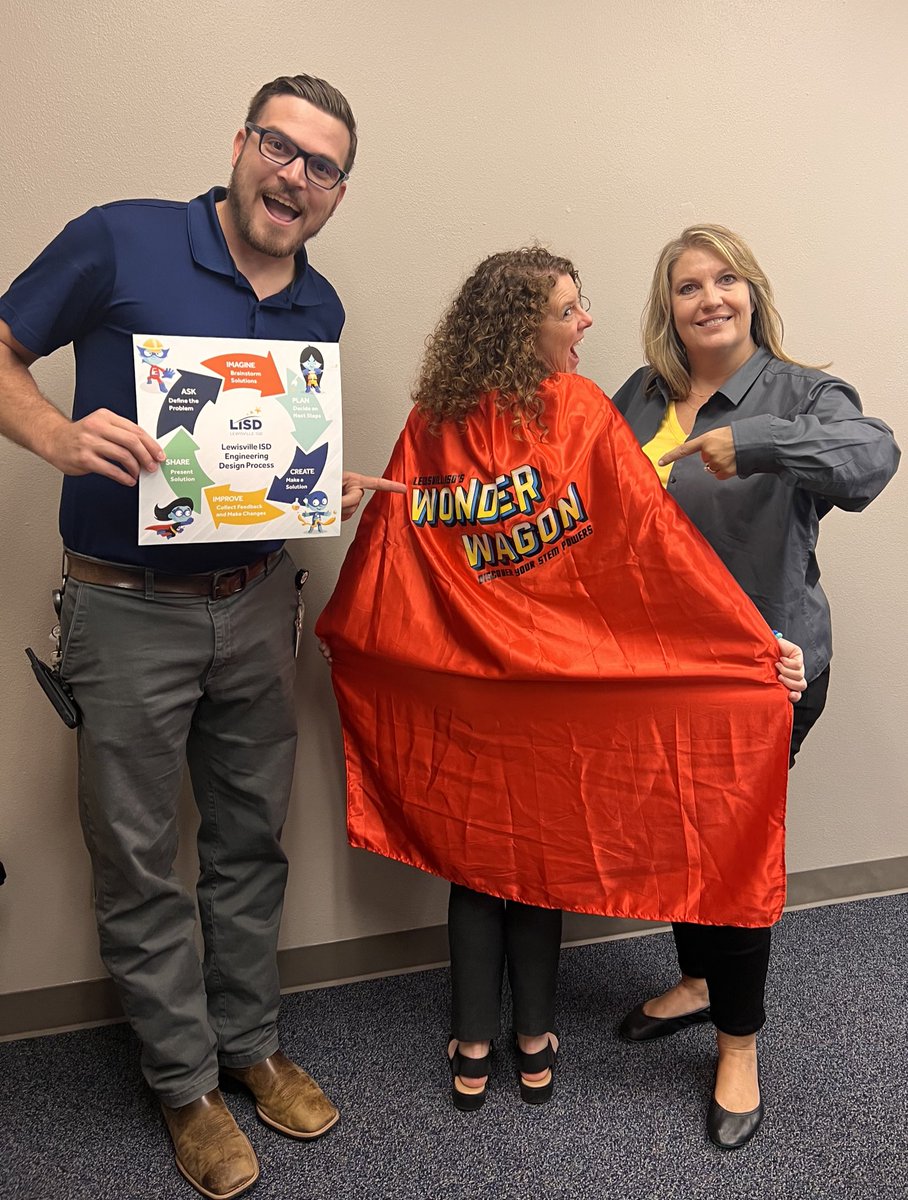 Lori4teachers's tweet photo. Enjoyed my WonderWagon training time with @BBOwenES @MrMichaelFulton @barentinej and their amazing staff!#WonderWagonLISD #STEMified https://t.co/HqRylmOAzM