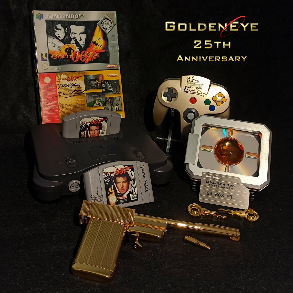 Graslu00's tweet photo. Happy 25th anniversary to GoldenEye 007 on the Nintendo 64!
Released in Japan on August 23rd, and globally on the 25th.
Even 25 years later, there's still new experiences and things to discover about the game, and much more to come!
#GoldenEye #GE64 #N64 #JamesBond https://t.co/n5OufgwnMP