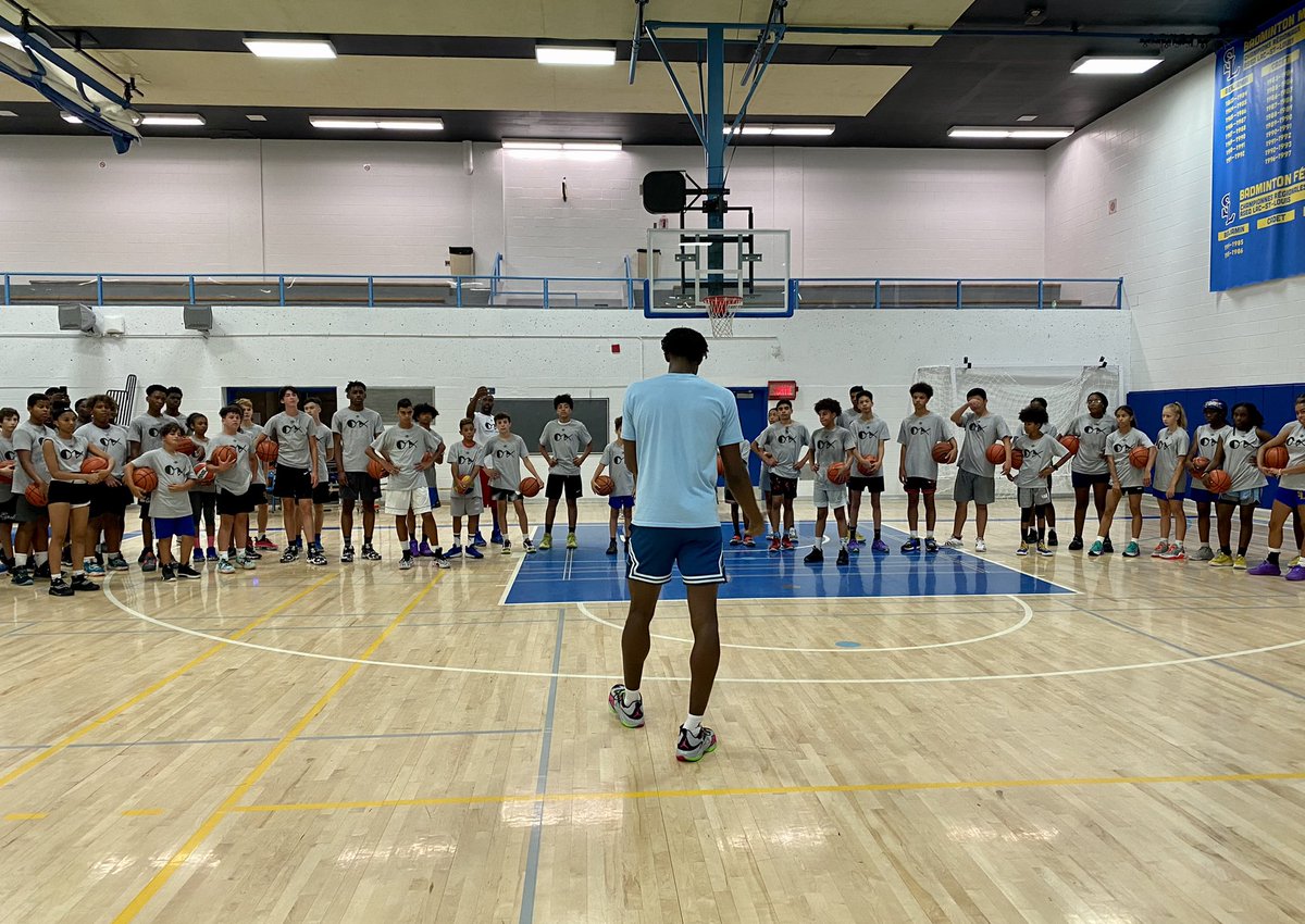 bayner's tweet photo. Congratulations to @olmaxpros8 on running his first basketball camp for the kids of Montreal. So great to see him giving back to the community! https://t.co/03KrGv3t2Y