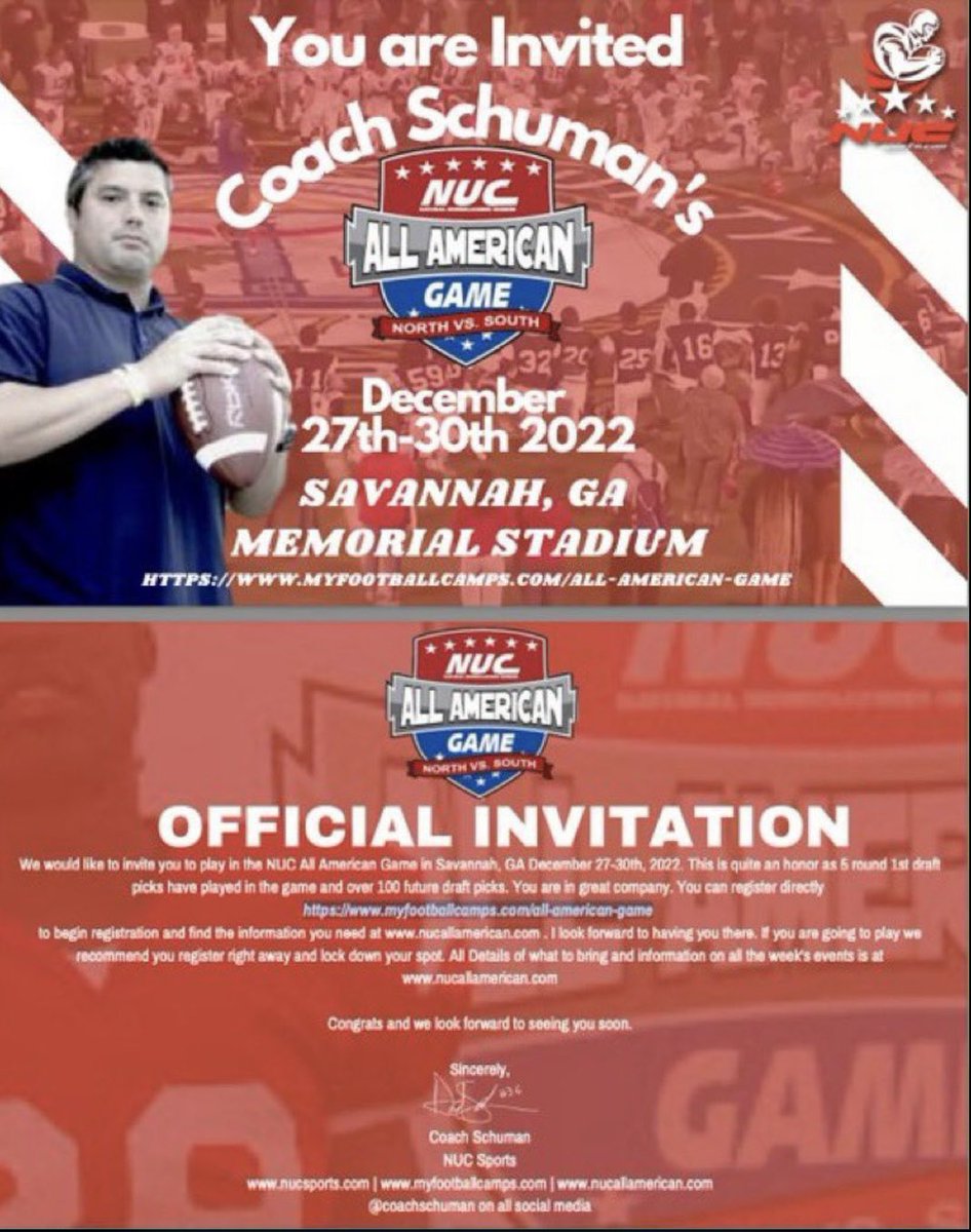 CarterDTB_'s tweet photo. I would like to thank @CoachSchuman for the opportunity to showcase my skills in the NUC all American game. See you soon! https://t.co/9eZxgh9sJt