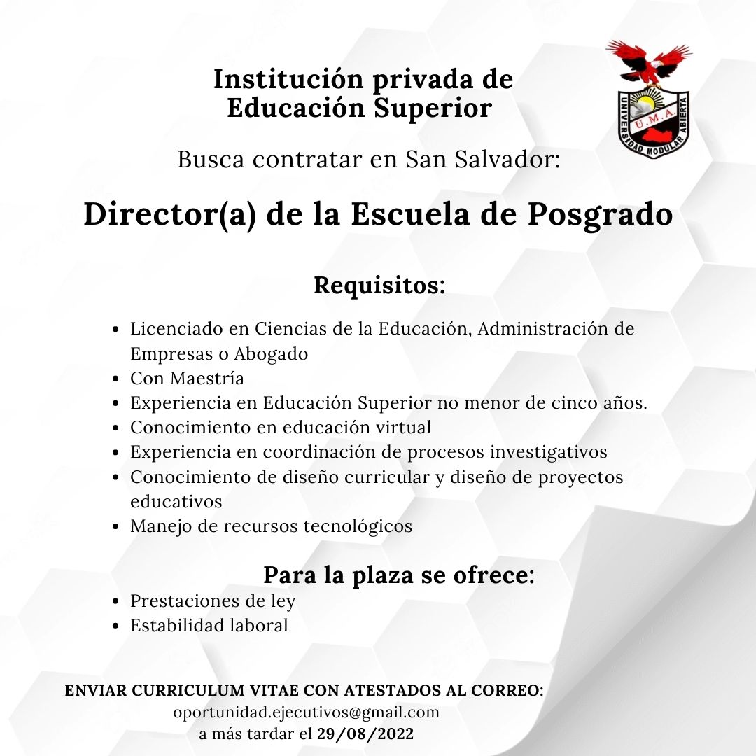 RadioUMA_'s tweet photo. Compartimos contigo las siguientes oportunidades de empleo: https://t.co/mVcYY0u4fu