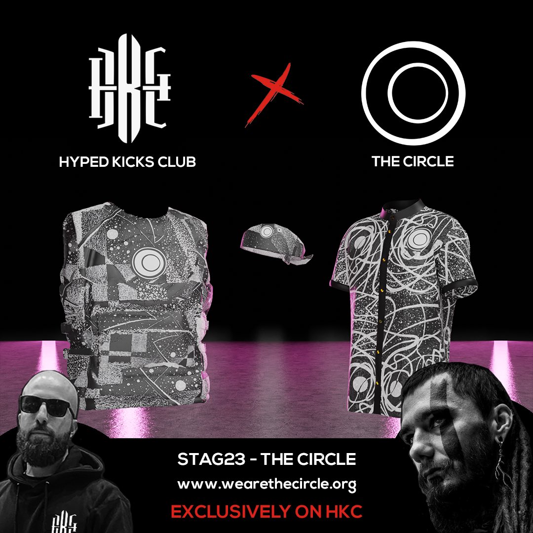 HypedKicksClub's tweet photo. HKC x THE CIRCLE {ART COLLAB} 🔥 🔥
Presenting our second collaboration with Stag23 of @weare_thecircle ⭕Based in Denmark 🇩🇰

We are pleased to have The Circle onboard our upcoming NFT collection
Introducing:
- Stag23 Projecting Jacket 🧥
- Stag23 Passive Aggressive Shirt 👕
++ https://t.co/TPD6shiTop