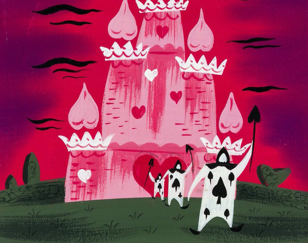 aleacabri's tweet photo. Alice in Wonderland concept art by Mary Blair, 1951 https://t.co/MBkLoHCqb4