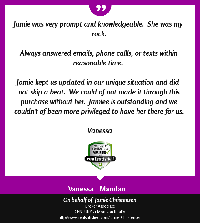 jamiec21agent's tweet photo. I’m not sure I could be more thrilled by a testimonial. https://t.co/VCEcsXnNHB via @realsatisfied https://t.co/94KUcdr8z1