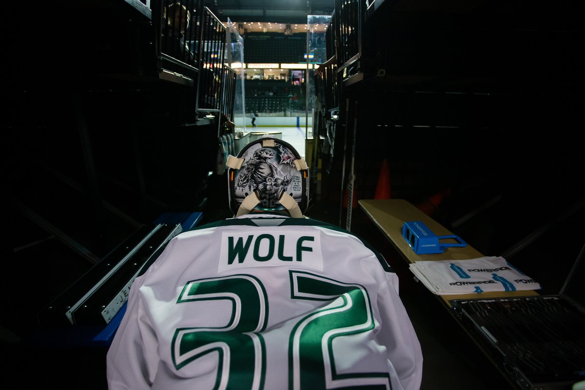 WHLsilvertips's tweet photo. Since we're 32 days away from the Opener...

Throwback to Dustin Wolf's fan-made mask, sketched by Nancy Wilds and designed by Travis Michael 🐺

#Tips20 https://t.co/Tz6f6MTxxd