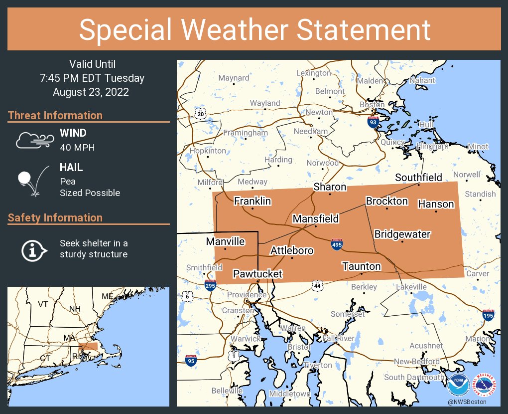 NWS Boston on Twitter "A special weather statement has been issued for