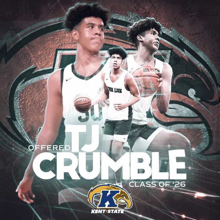 _TJCrumble2026's tweet image. Blessed to say that I have received my 3rd division 1 offer from Kent State University💯🙏🏼 @KentStMBB @coachjonesLE @sammybball87 @PrepHoopsOH @NEO_Spotlight @LEFalconsHoops @CoachSendy @Randal_Holt @Jules_Sully