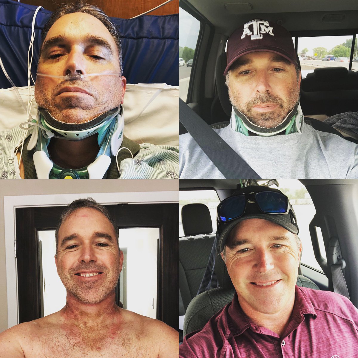 cowboy4161's tweet photo. Three years ago a car accident  changed my life!  I’m lucky to be here!   Don’t take a single person or moment for granted. https://t.co/y0CMRAla8i