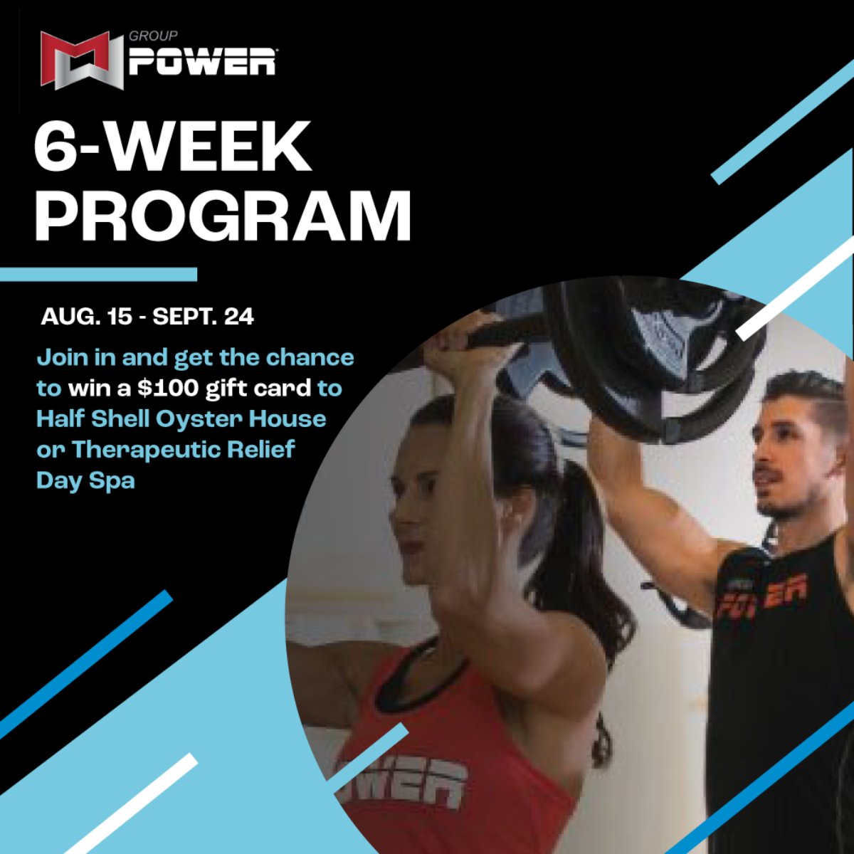 Anatomies's tweet photo. Our fun, exciting six-week program is from Aug. 15 through Sept. 24! It’s not too late to get started and earn entries! 💰 Participate and you can win a $100 gift card to Half Shell Oyster House or Therapeutic Relief Day Spa! Head to our Facebook post to learn how to enter. https://t.co/AfXXalTTLS