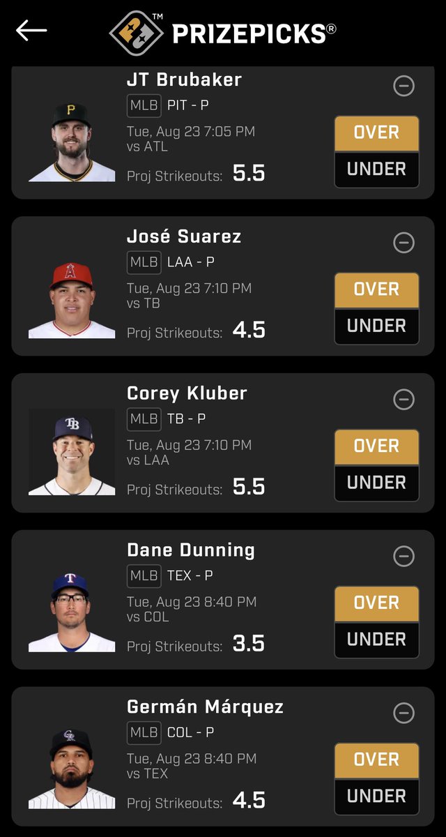 kjk_dfs's tweet photo. KJK DFS @PrizePicks @MLB Best Picks Video Ticket 8/23/22 ⚾️😈💰

⭐️ PRIZEPICKS: Use promo code: “KJKDFS” when you sign up today to receive an instant match bonus up to $100 on your first deposit! 💯 

#PlayerProps #PrizePicks #MLB #GamblingTwitter https://t.co/C7lnMT1CPp