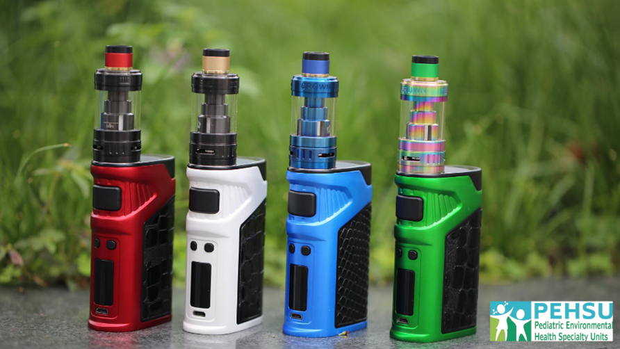nwpehsu's tweet photo. The idea that vaping is less harmful than traditional cigarettes has increased their popularity, especially amongst youth. @PEHSUnational has resources for healthcare providers at: https://t.co/SqR3GGVnw9 #OnePEHSU #vaping https://t.co/M83C41YLRP