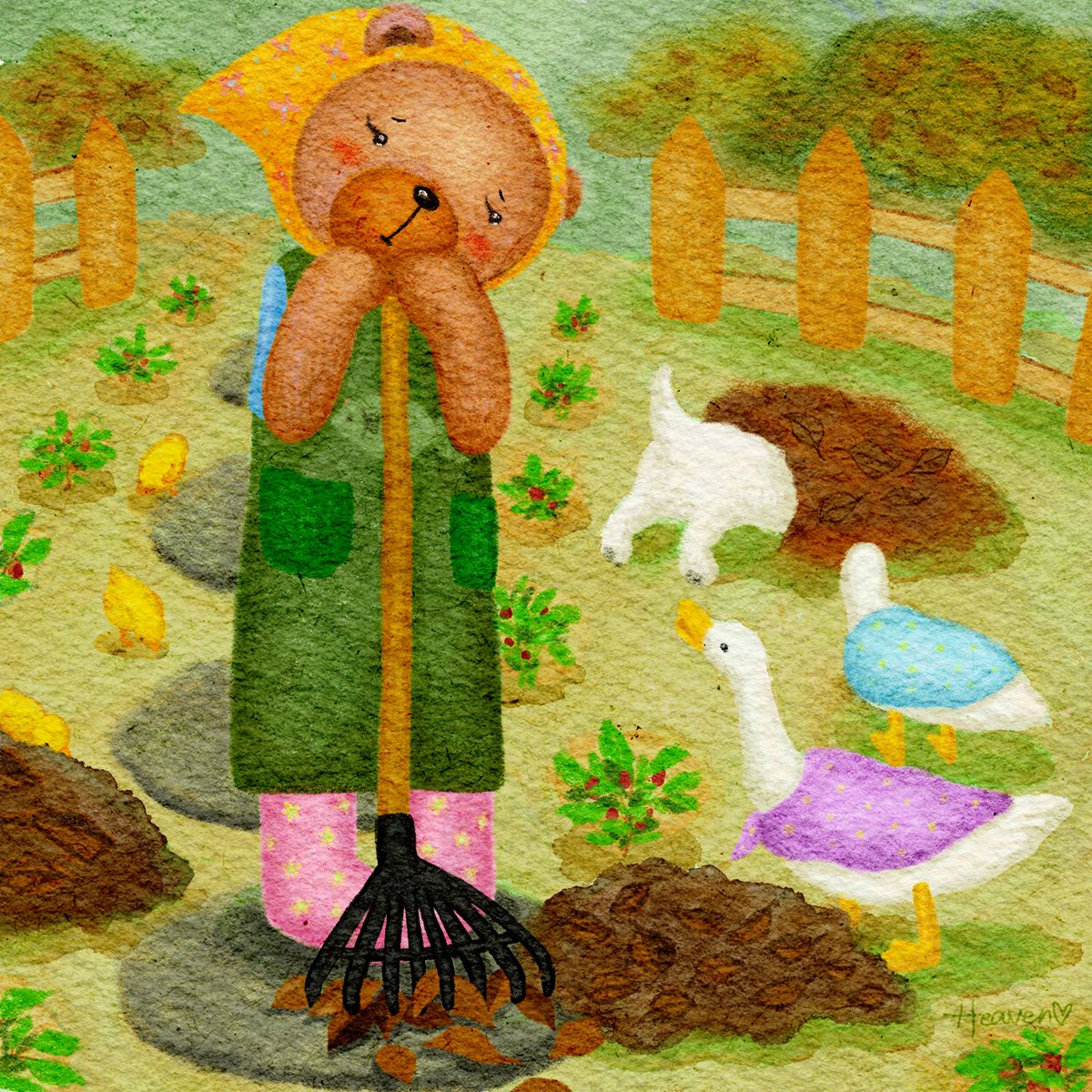 18번 엄마곰 이야기가 드랍됐어요.

📖엄마곰은 마당에 떨어진 낙엽을 쓸어 모았어요.

날씨는 점점 쌀쌀해지는데, 아빠곰은 집에 돌아오지 않고 있어요. 숲은 많은 것을 주지만, 많은 것을 가져가기도 해요. 엄마곰은 걱정이 되었습니다.

👉opensea.io/assets/klaytn/…

#RhythmicalNFT #picturebook