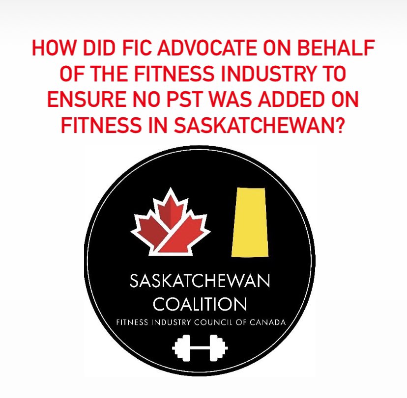✅ FIC fought hard against the PST in gyms including key members attending question period at the Sask Legislature 

✅ FIC published an  op-ed in the Regina Post-Leader

✅  FIC did over a dozen media interviews and a letter campaign to the provincial government against the tax