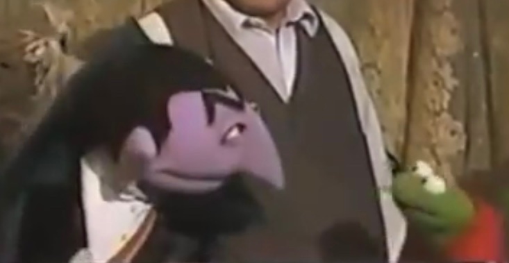 MissMuppy's tweet image. Today’s Muppet of the Day is Count von Count from Sesame Street. 💜 

muppet.fandom.com/wiki/Count_von…
