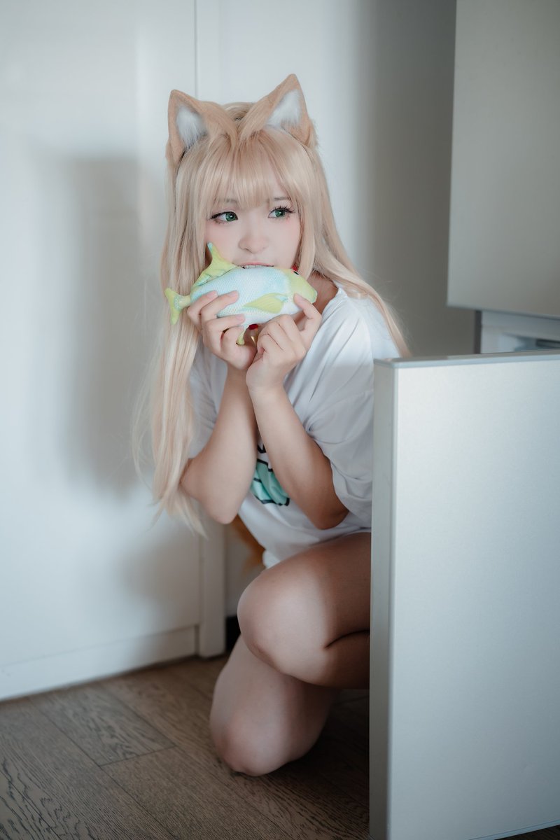 鱼🐟！
谁不喜欢黄豆粉呀～
📷@老蔡

#cosplay #猫娘 #萝莉 #黄豆粉 https://t.co/2327tU1ZxI