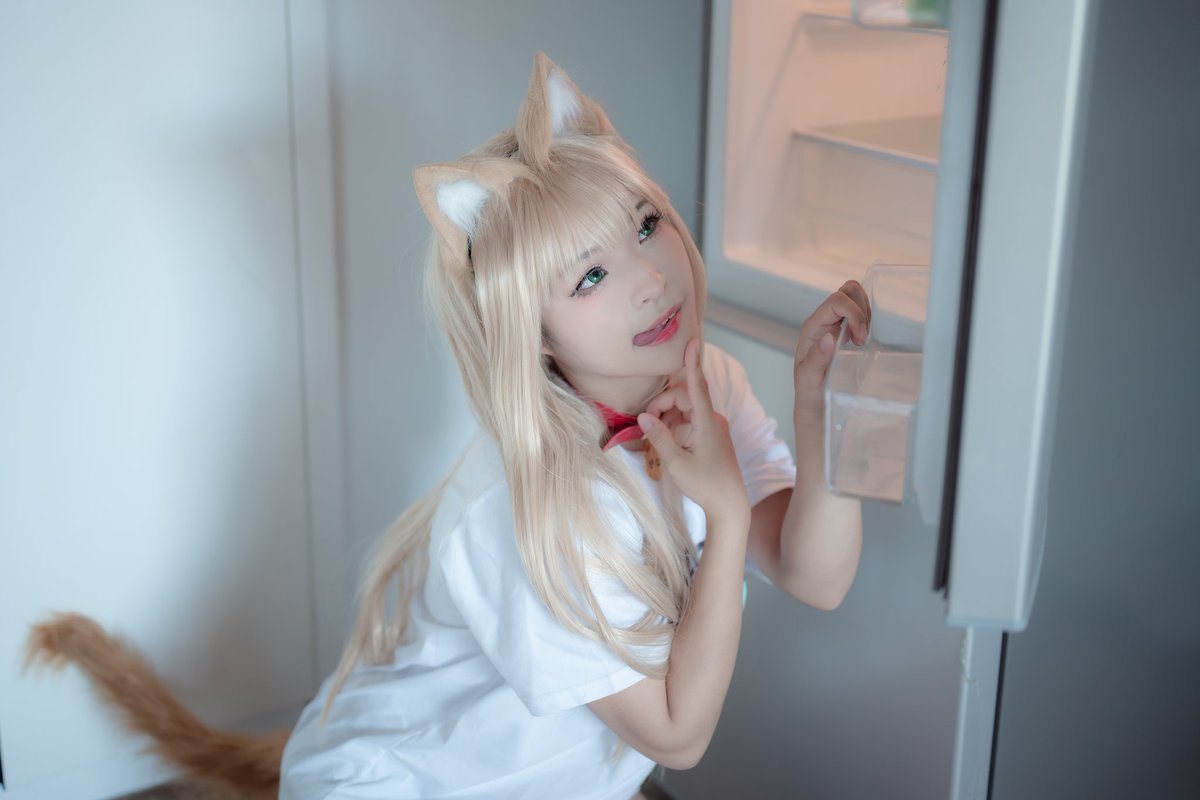 鱼🐟！
谁不喜欢黄豆粉呀～
📷@老蔡

#cosplay #猫娘 #萝莉 #黄豆粉 https://t.co/2327tU1ZxI