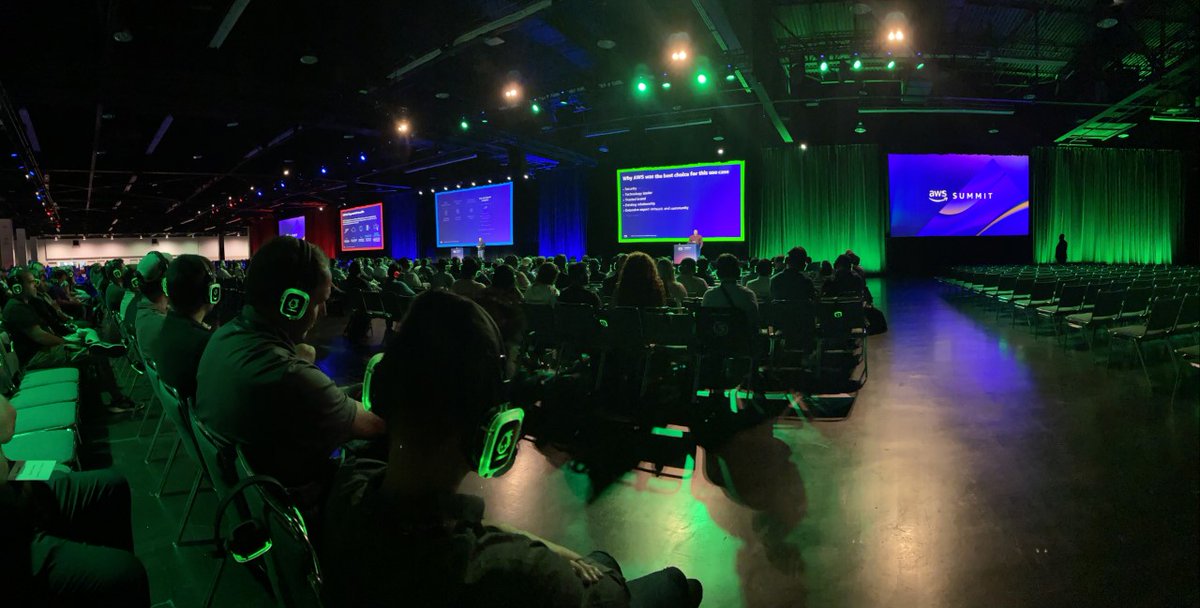 AeriesSIS's tweet photo. Last week, our Vice President of Product, @camdeniliff, presented "Lessons Learned so far on a Cloud Modernization Journey" at the #AWSSummitAnaheim. It was a packed audience, filled with several Aeries teammates, of course! ☁️ 💻 #AmazonWebServices #AWS #Amazon #TheCloud @AWS https://t.co/mrjbGJUuFn