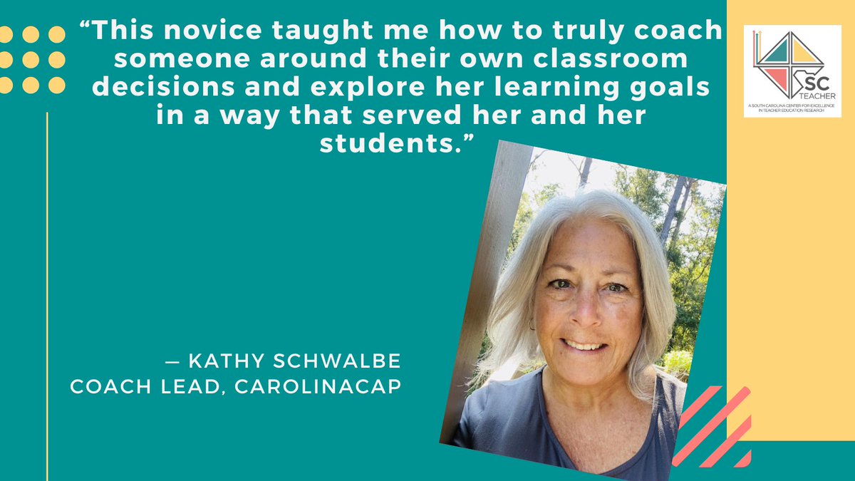SCTEACHERtweets's tweet photo. #NBCT & @CarolinaCAP_SC coach lead @kbschwalbe shares the power of the CarolinaCAP #AltCert model in this NEW story: https://t.co/2XjeypAa9B. #SCTeacherData #BackToSchool2022 #microcredentials @Carolina_CrED https://t.co/D75nsOUZne