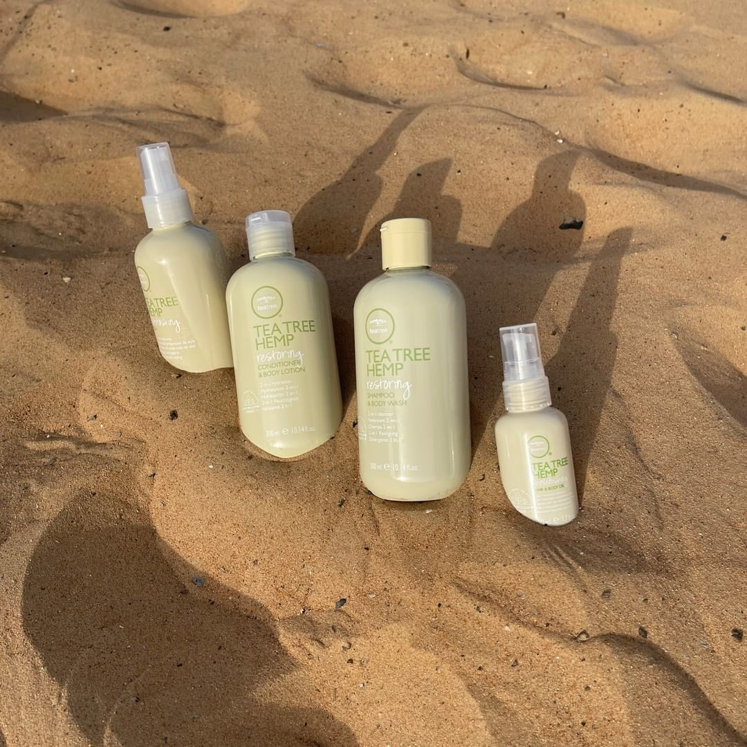 PaulMitchellUS's tweet photo. From sea to sand, #TeaTreeHemp transports your hair and skin to the lushness of a forest 🌿 https://t.co/O4yBPGJJAG