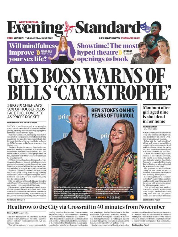 markeverett1977's tweet photo. @GOV2UK The BIG SIX energy companies are saying that at least 50% of households will be in fuel poverty by early 2023. This zombie gov will not help people enough. Supermarkets are bringing in new products to help people during this crisis. #ToriesOut47 #JohnsonOut211 #EnoughIsEnough https://t.co/Vgu1AzZcqh