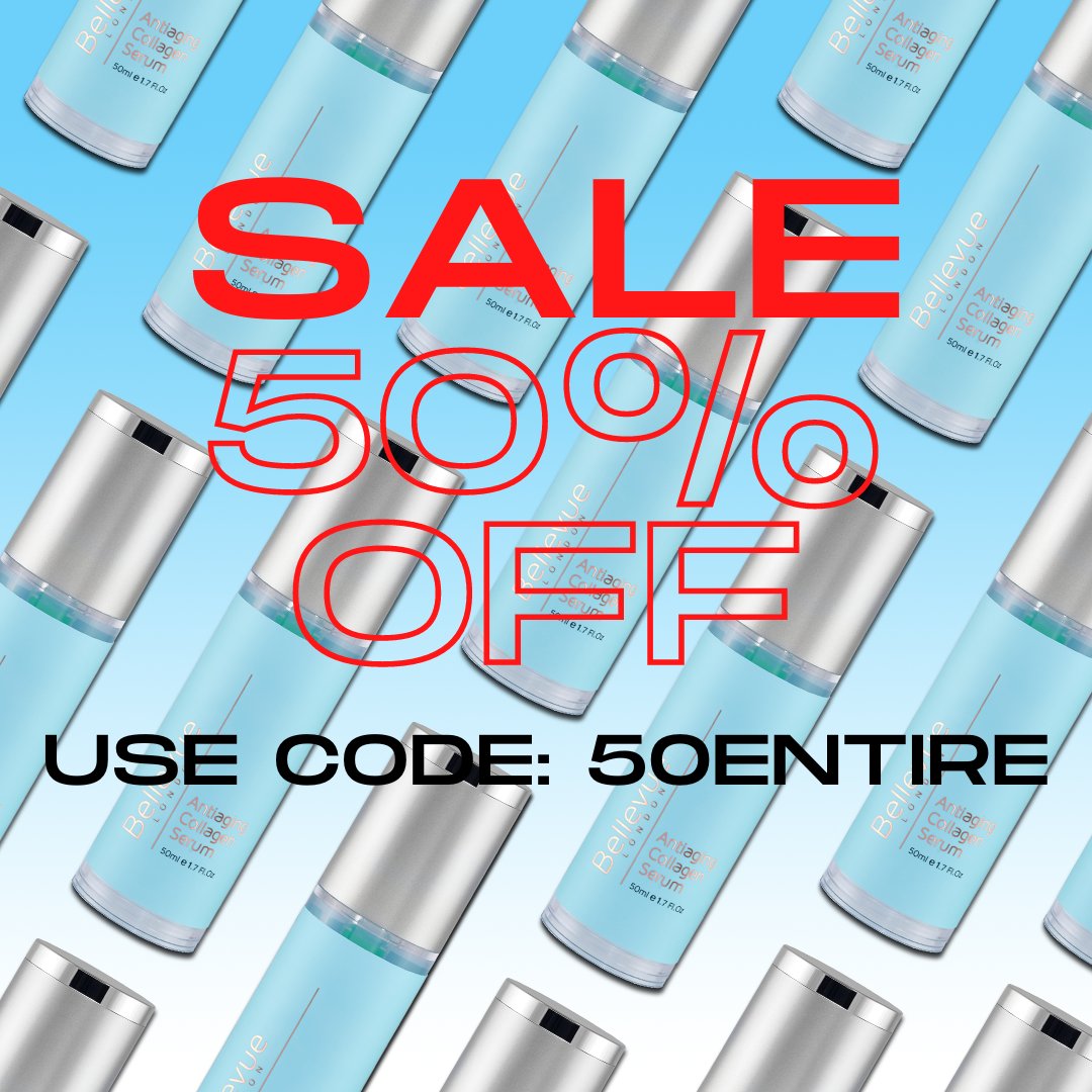 BellevueLondon's tweet photo. Bellevue Summer Sale, get 50% off all Skincare products (Collagen creams, Collagen Serums, Eye gels, facial scrubs and clays masks) and Home Collection of Candles and Diffusers.  This is a limited time sale. Use “50Entire” at https://t.co/kMMMaiQkyM at the Amazon Bellevue London https://t.co/lVBX32UxfI