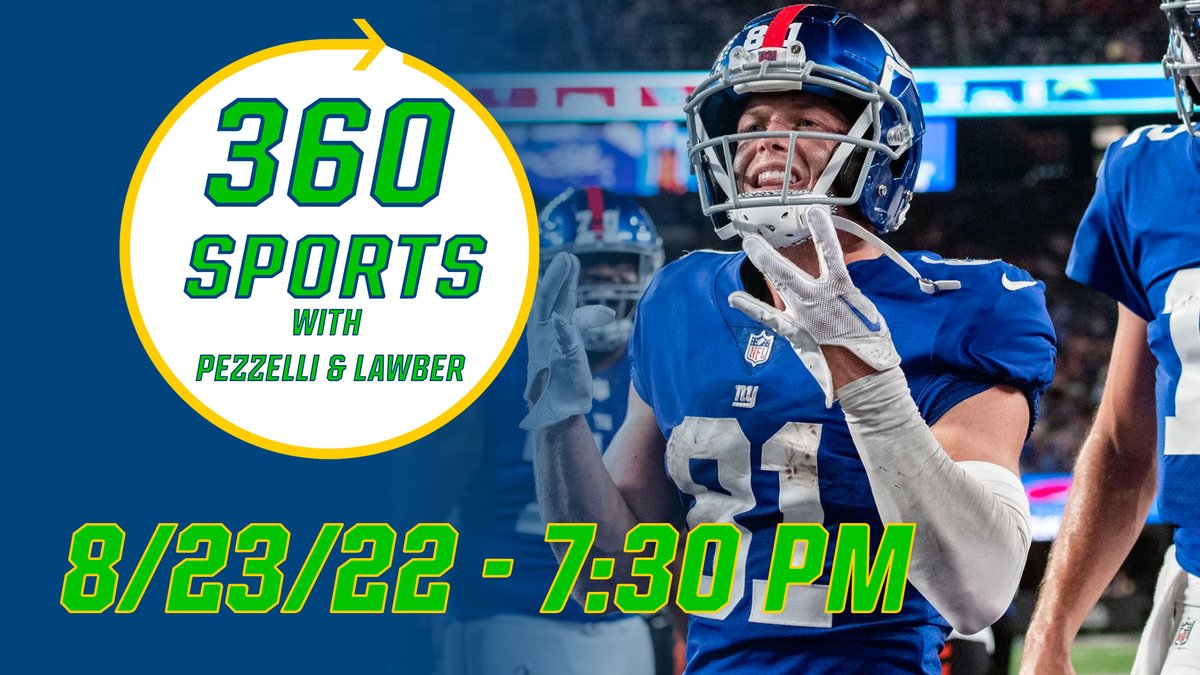 360SportsShow's tweet photo. 🚨LIVE TONIGHT🚨

@PezzelliPBP and @CpLawber discuss the biggest stories in sports to #KeepIt360↻

Follow us or use the link below to join the livestream!

📺https://t.co/G0j0tkPXTV https://t.co/8camsl9ANq