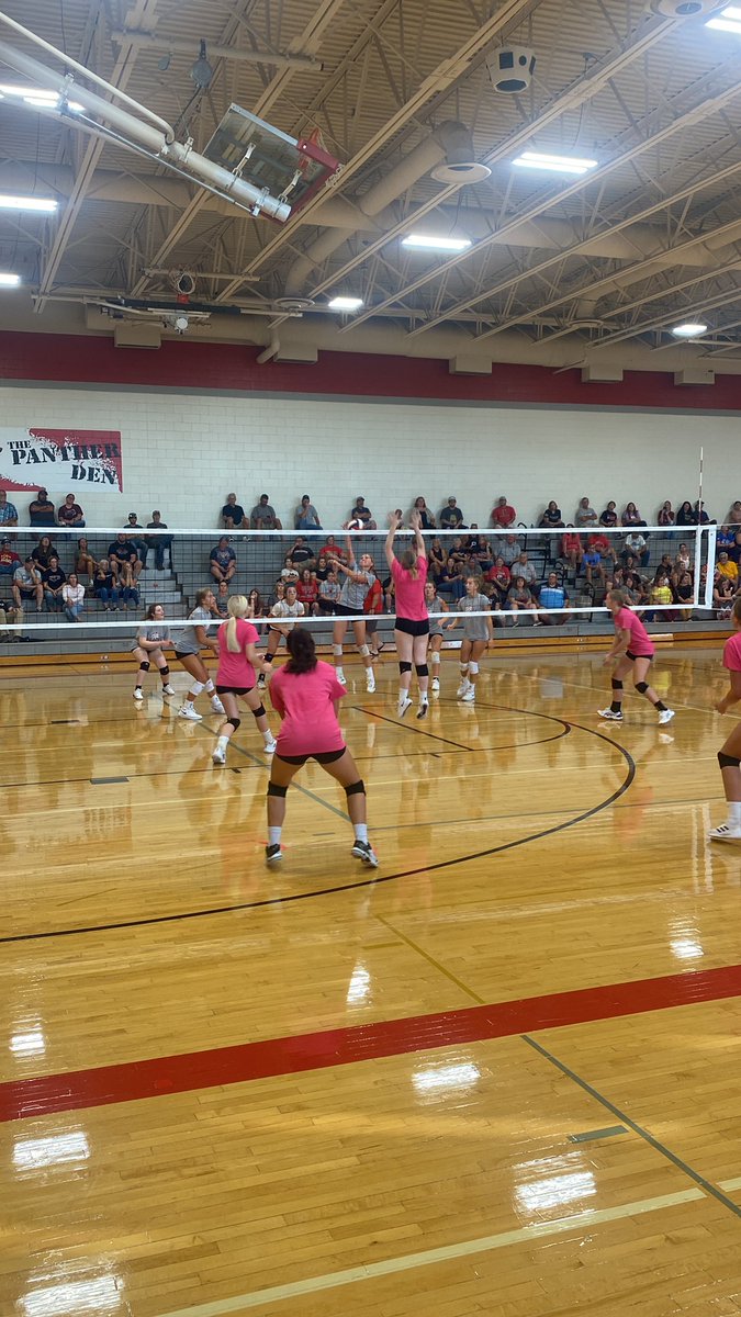 A great 1st day of school finishes with a volleyball scrimmage with Clarke.