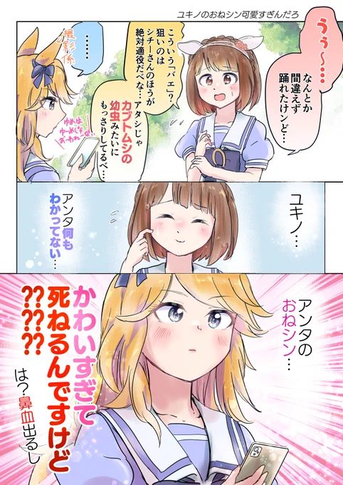 ユキノビジンのおねシンへ強火オタク並みの感想 #ウマ娘 