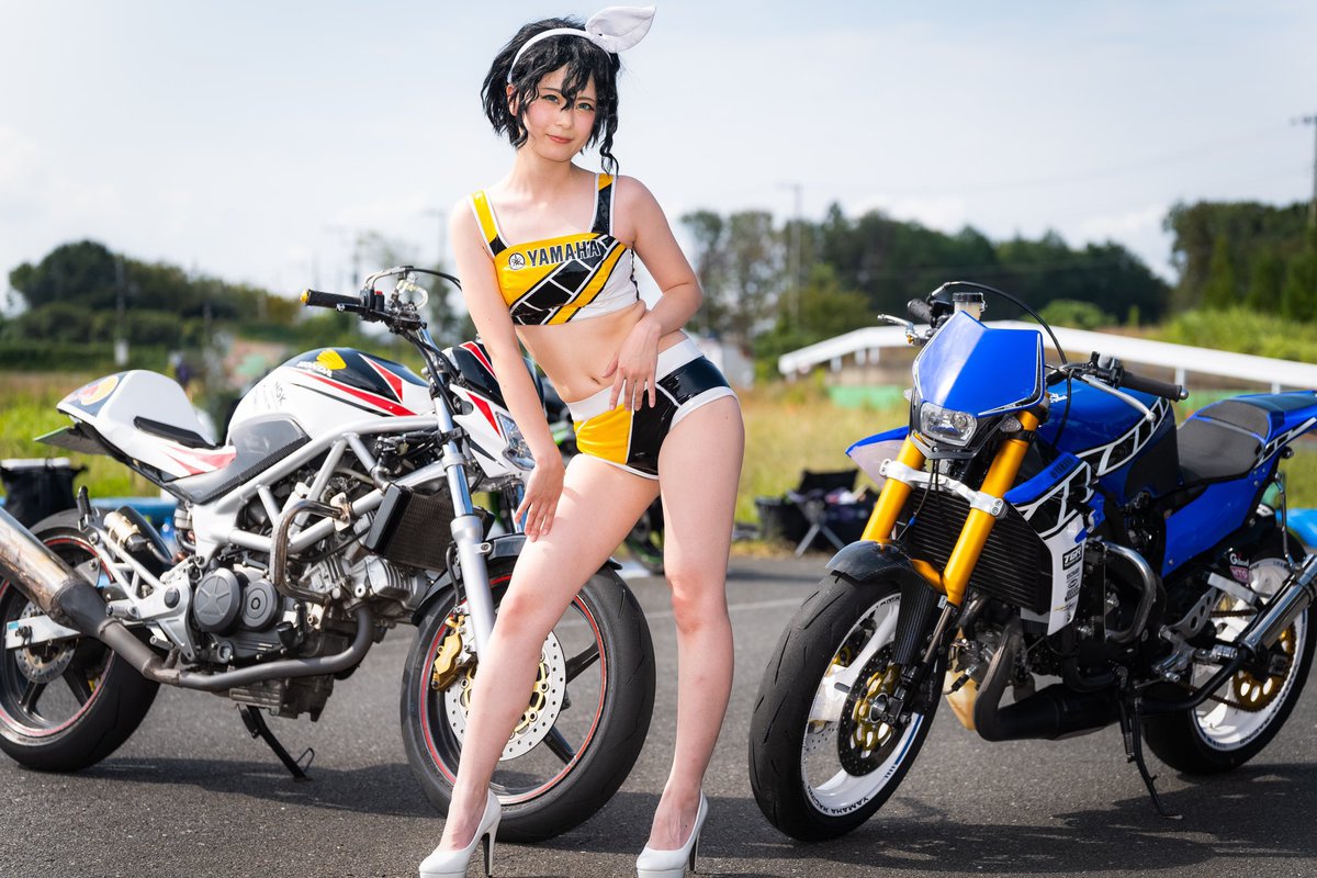 希少なTZR250R 3XVをストリートファイター風にしてモトジムカーナに