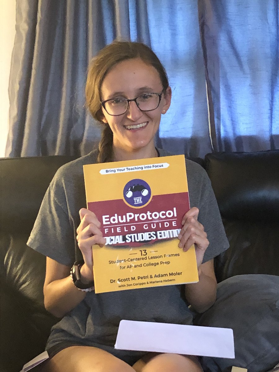 It finally came! @jcorippo and @moler3031! Super excited to get new ideas for my social studies lessons! #engaginglessons #eduprotcols