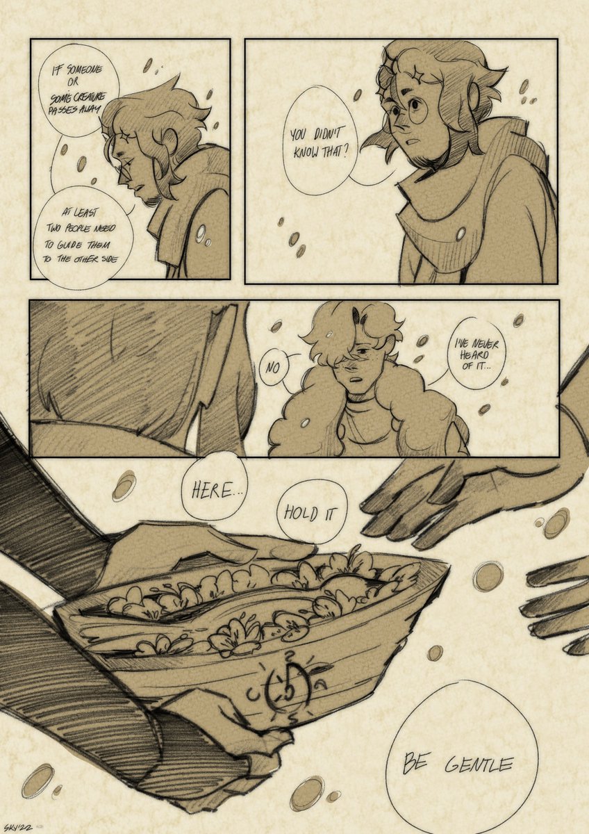 traditions are near and dear to my heart and sharing them is just so,,, special

since I'll be able to put only a snippet of this scene in the animatic I was like, a comic? hell yeah! 

(if you spot a typo-no u didn't)
part 1/2 #oc #originalcharacters 