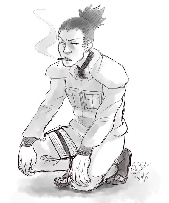 2015 ➡️ 2016 ➡️ 2022 Shikamaru art…

I am wheezing….. 