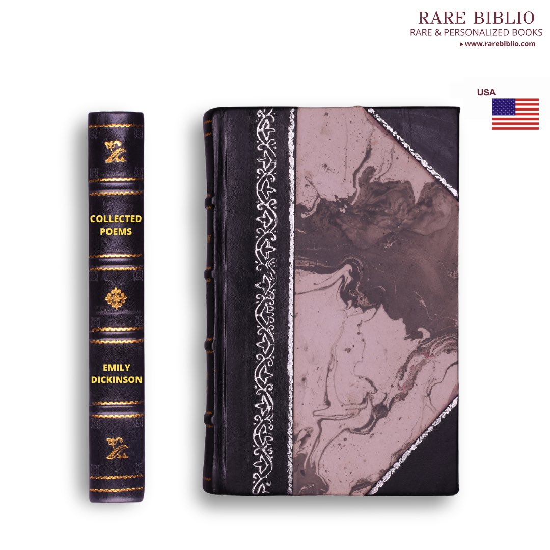 RareBiblio's tweet photo. Compilation of Emily Dickinson’s poems is now available on https://t.co/9kDtMyx7Z7 in both the Deluxe and Super Deluxe editions. ✍️
#usa #usararebook #usabooks #emilydickinson #emilydickinsonpoetry #emilydickinsonquote 
#rarebook #vintagebooks #customizedbooks #bookcustomization https://t.co/EyiZH43Eca