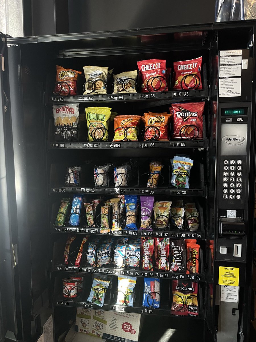 b6 vending machine pick up line