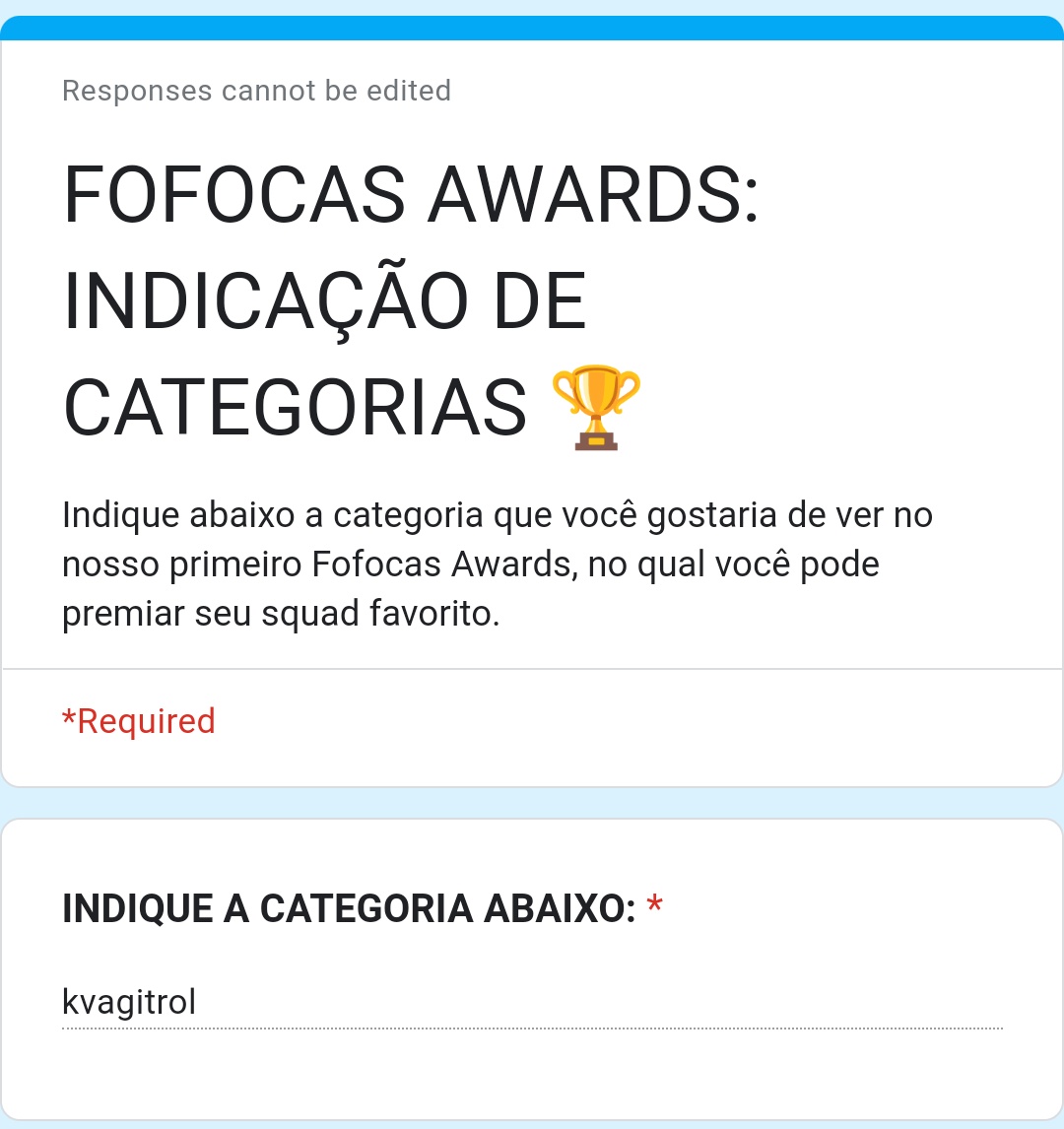 fofocasqd's tweet photo. vocês são dementes ou só não sabem ler? eu pedi indicação de CATEGORIA e não de squad https://t.co/gTxIh12A3W