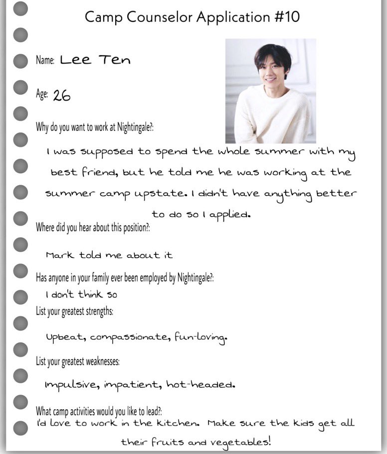 bubbldoubl's tweet photo. Campers!! We are excited to have you meet #TEN who will be joining us this year as a Nightingale Cove Counselor 

#DECAYWING https://t.co/mqLtUufDt7