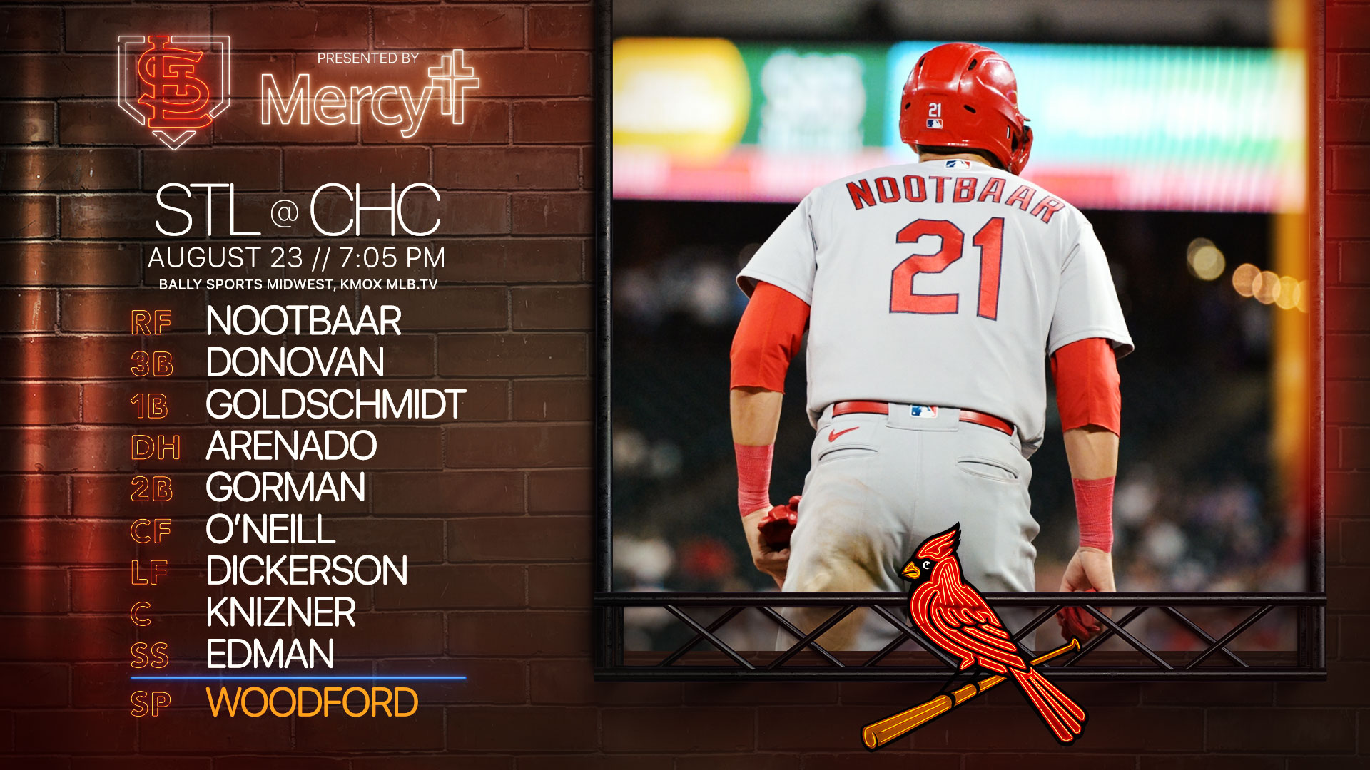St. Louis Cardinals on X: Game 2 lineup is here! 👇   / X