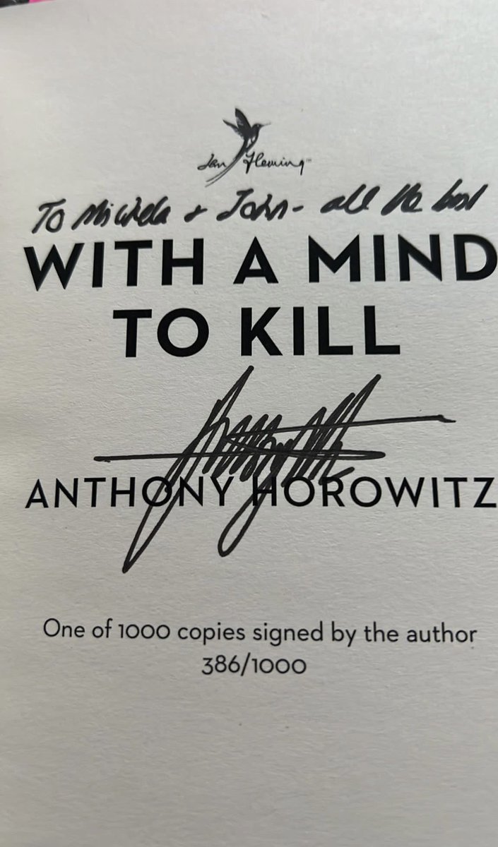 This beautiful copy reached me in Italy! Thank you <a href="/GoldsboroBooks/">Goldsboro Books</a> and <a href="/AnthonyHorowitz/">Anthony Horowitz</a> 🙏