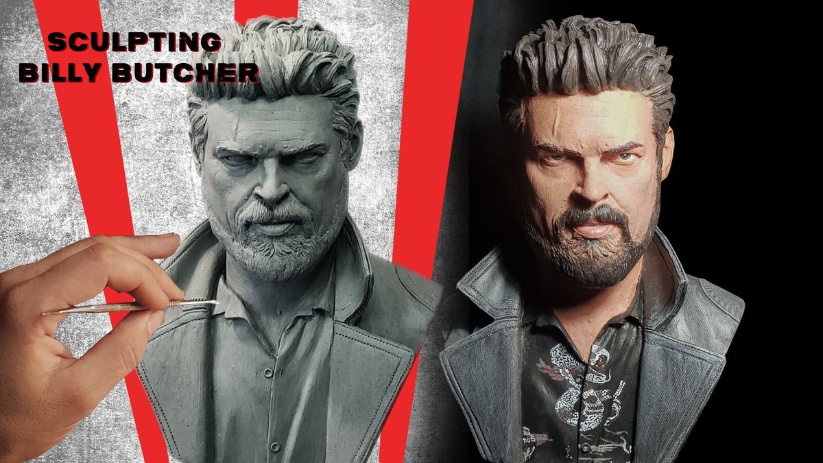 #billybutcher (Karl Urban) #sculpture #timelapse video on my <a href="/YouTube/">YouTube</a> channel 

youtu.be/FfZIZguLD9A