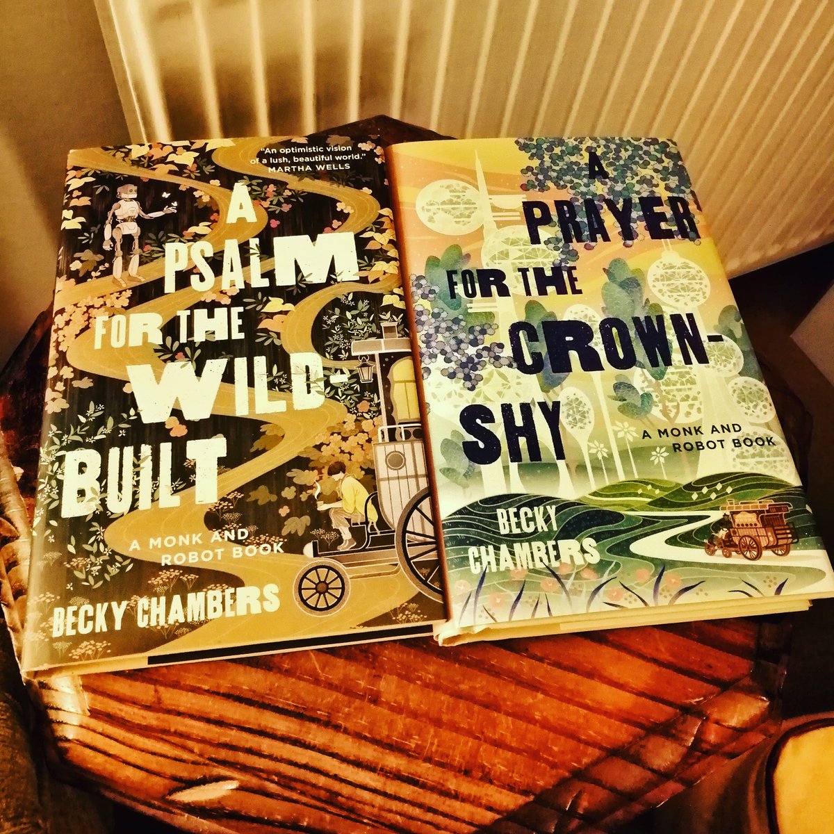 MattBeames's tweet image. I bought the first of these books on impulse, and in doing so discovered a writer who speaks to my heart. My son bought me the second for my birthday. It arrived today and I finished reading this evening. Thank you, #BeckyChambers, for Mosscap &amp;amp; Sibling Dex. They bring me joy. X