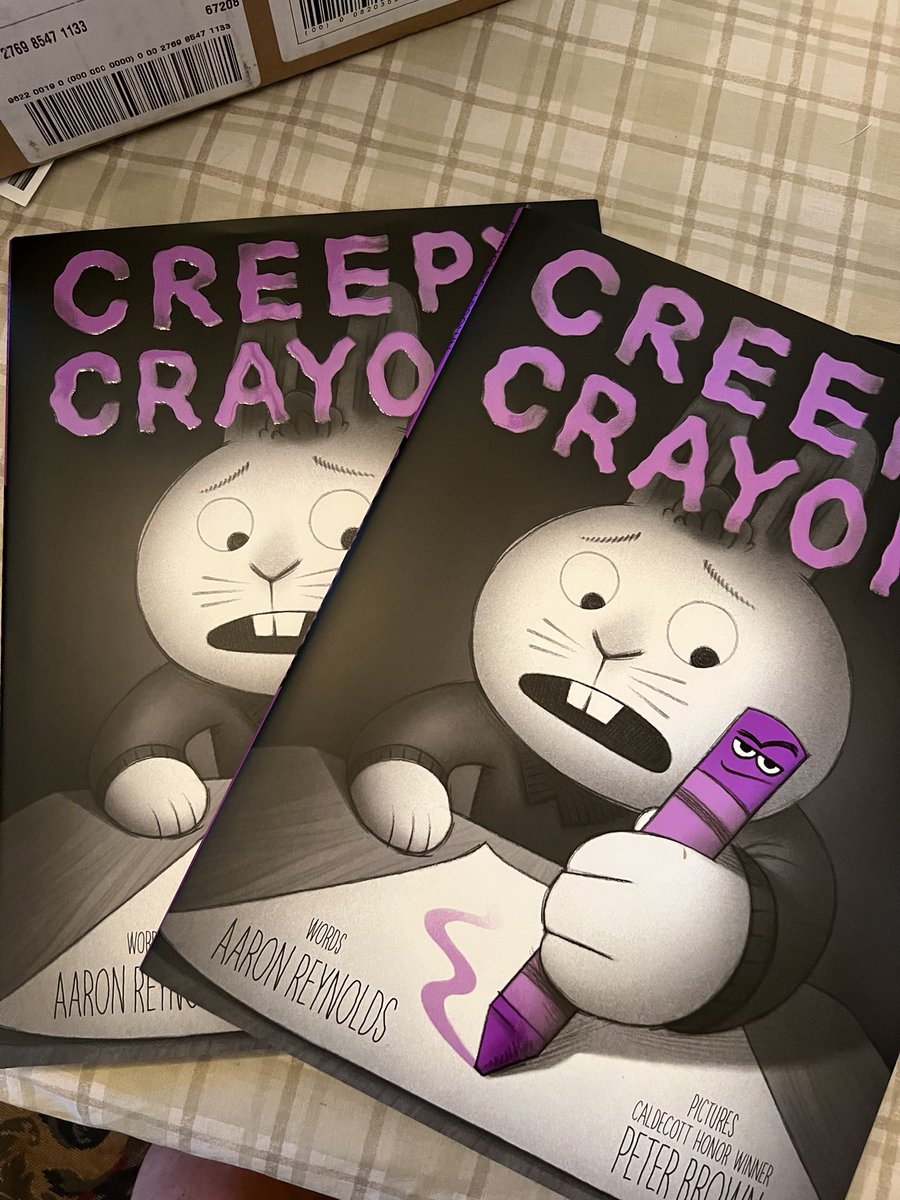We will start PD tomorrow with a great new book. In fact, I bought two!!! #soexcited #sogood #creepy #aaronreynolds #kidslovethem