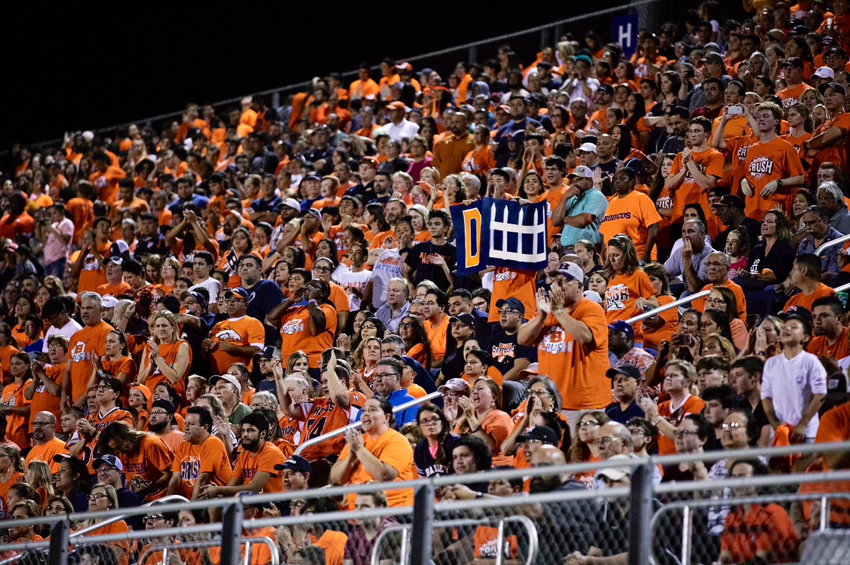 BrandeisHSCheer's tweet photo. CRUSH!!!! What is it all about? 
🔸
Showing up, coming early, being loud and wearing orange!!!!
🔸
Broncos, do not miss the CRUSH pep rally Friday morning and the CRUSH 🏈 game Friday night!! #orangecrush #beatoc https://t.co/E8CLpPEhNs