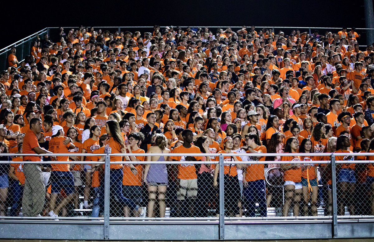 BrandeisHSCheer's tweet photo. CRUSH!!!! What is it all about? 
🔸
Showing up, coming early, being loud and wearing orange!!!!
🔸
Broncos, do not miss the CRUSH pep rally Friday morning and the CRUSH 🏈 game Friday night!! #orangecrush #beatoc https://t.co/E8CLpPEhNs